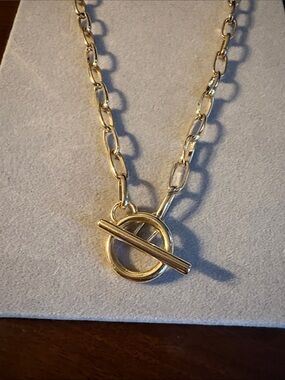 Gold Toggle Link Necklace - Women's Jewelry